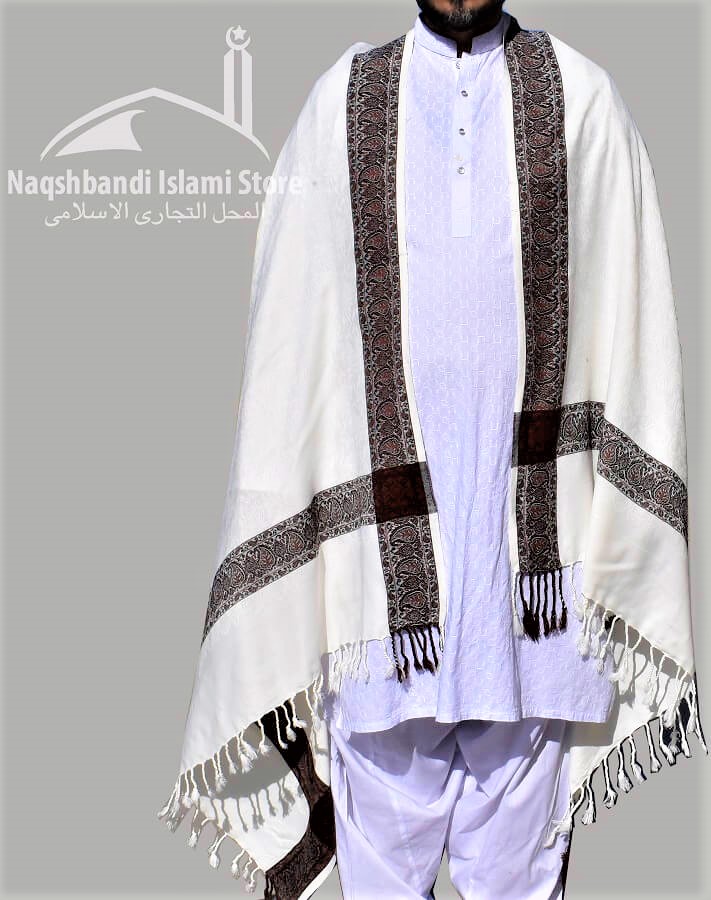 White shawl outlet for men